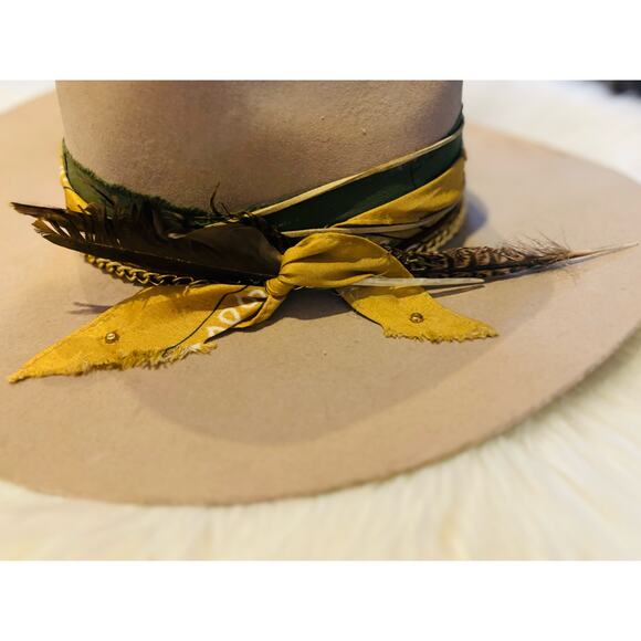 Travis Austin Hat. One of A Kind Custom Made Signed Western Cowgirl Hat - Picture 9 of 16